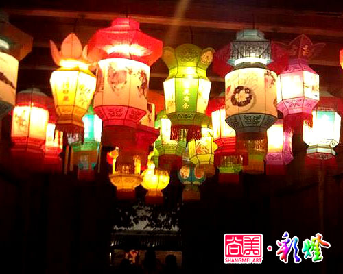 2015年1月成都塔子山公园举办猜灯谜灯会